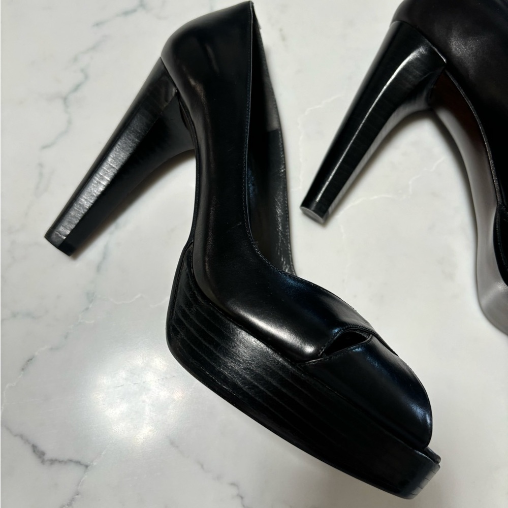 Stuart Weitzman-Blk Platform-7.5 M